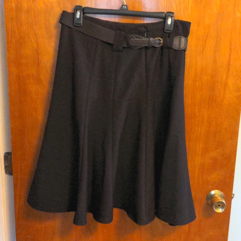 Vintage chocolate brown highwaiated skirt